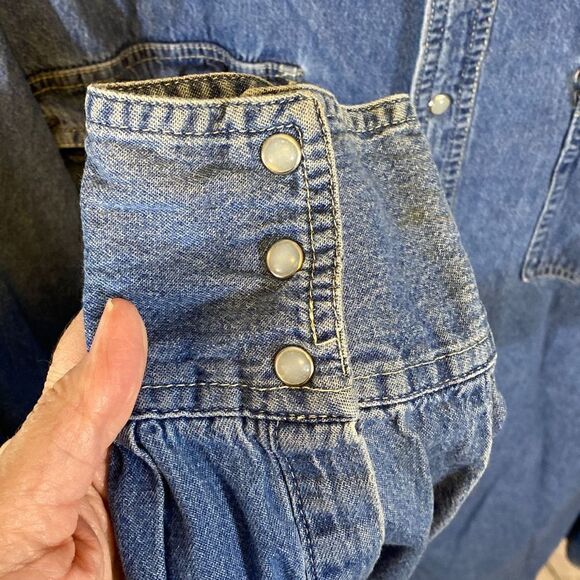 Bit and bridle men’s denim shirt size Two extra large tall - Picture 5 of 7